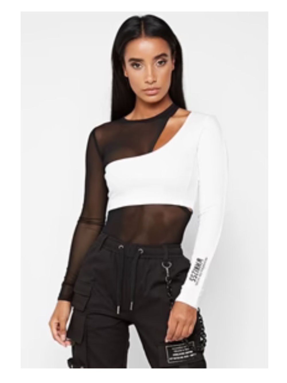 Manière De Voir Long Sleeve Mesh Bodysuit